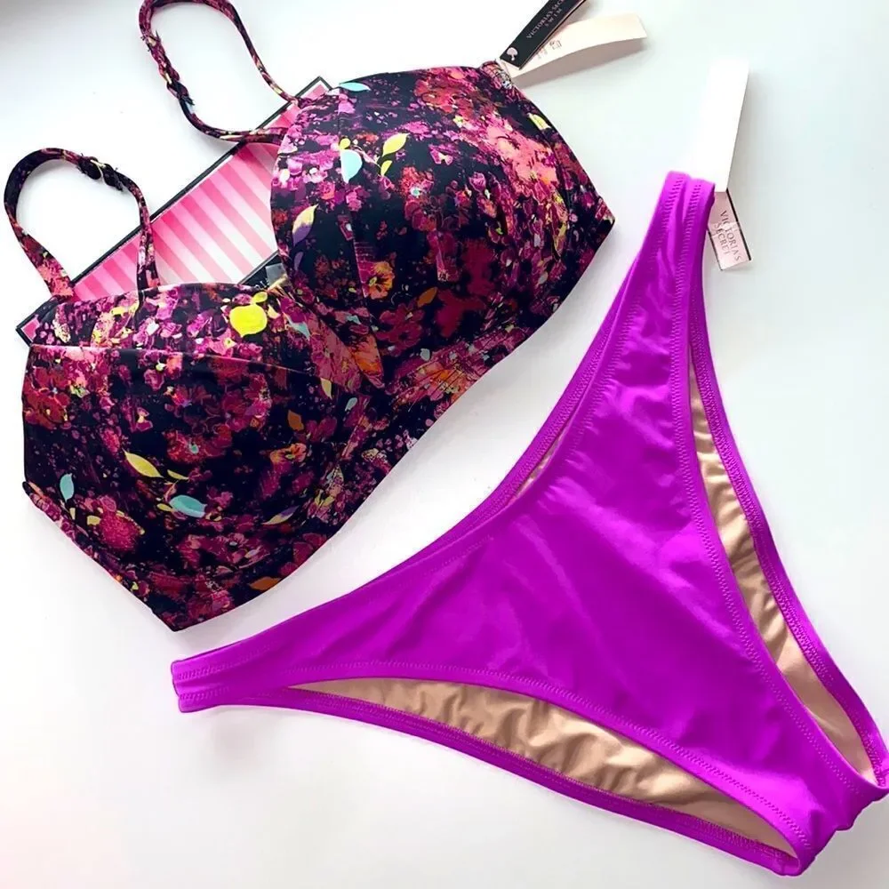 36DD/XLarge ViCTORIA SECRET SWIMSUIT 2 PC bikini New